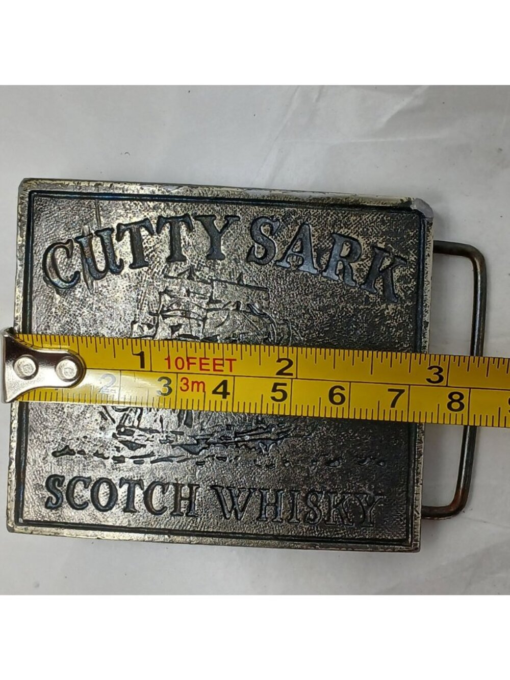 Belt Buckle Cutty Sark Scotch Whisky Vintage Metal #J-12 - Picture 6 of 9